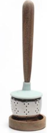 Teesieb mit Holzschale