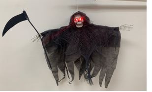 Halloween- Beleuchteter Sensenmann mit Sichel