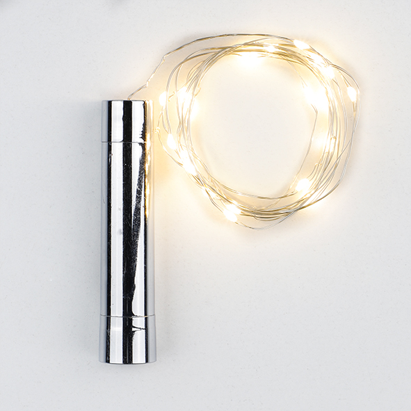 LED Flaschenkorken mit 8 warm weißen LED