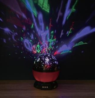 Halloweenprojektor mit 4 farbigen LEDs