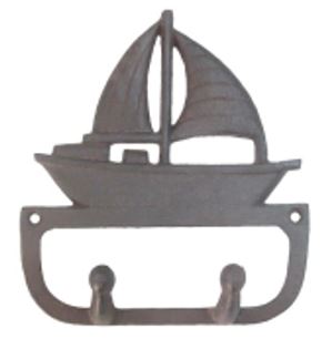 Hakenleiste im Segelboot-Design