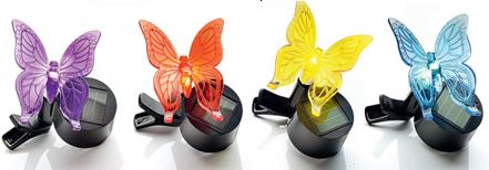LED Solar Schmetterlinge mit Klammer