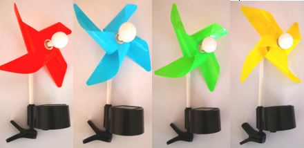 LED Solar Windmühlen mit Klammer