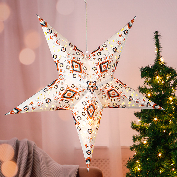 LED Papierstern ca. 60 cm