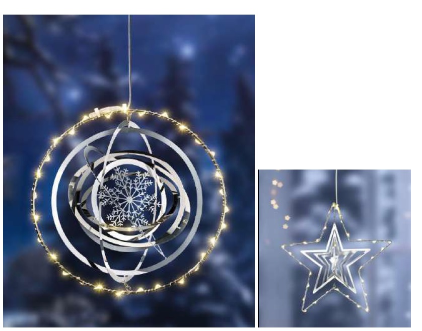 LED Stern und Gyroskop sortiert