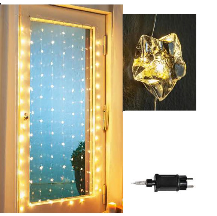 Vorhang mit 144 warm weißen LED
