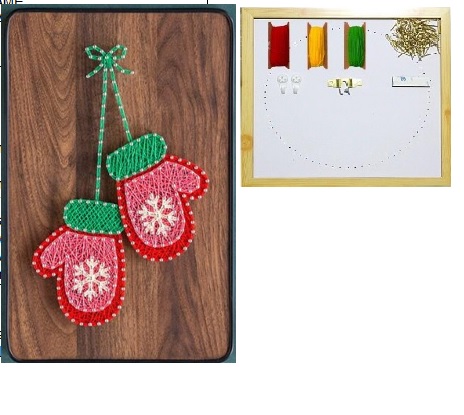 DIY Fadenbild mit im Handschuh Design