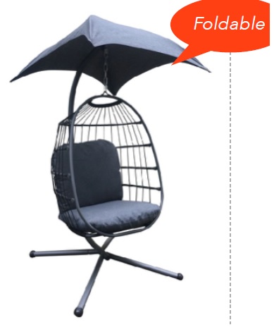 Hängekorb mit Sonnendach