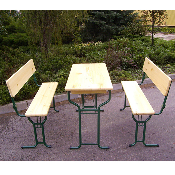 Festzeltgarnitur mit Rückenlehne