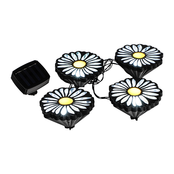 Solar LED Gänseblümchen 4er Set