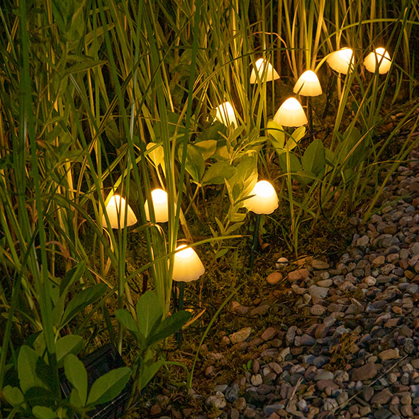 10 LED Pilz Lichterkette