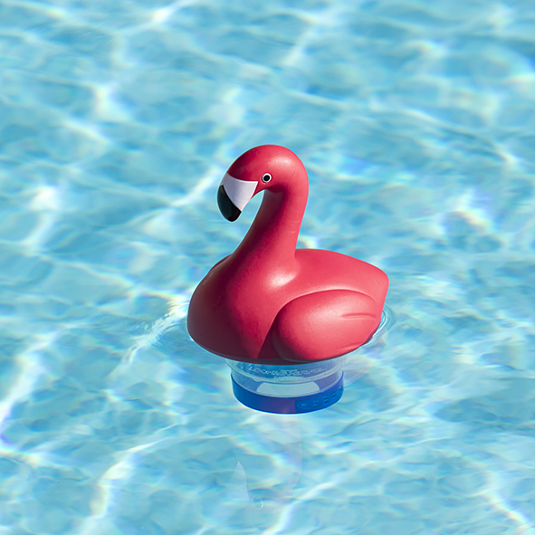 Dosierschwimmer Flamingo