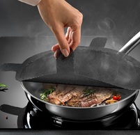 Pfannenspritzschutz aus Fiberglas 2-tlg.