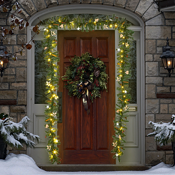 Künstliche Tannengirlande, grün