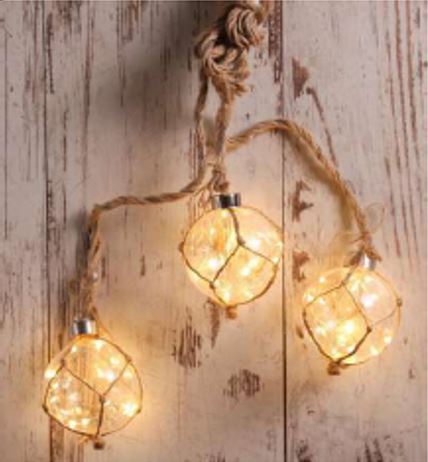 3er Set Glaskugeln zum Hängen