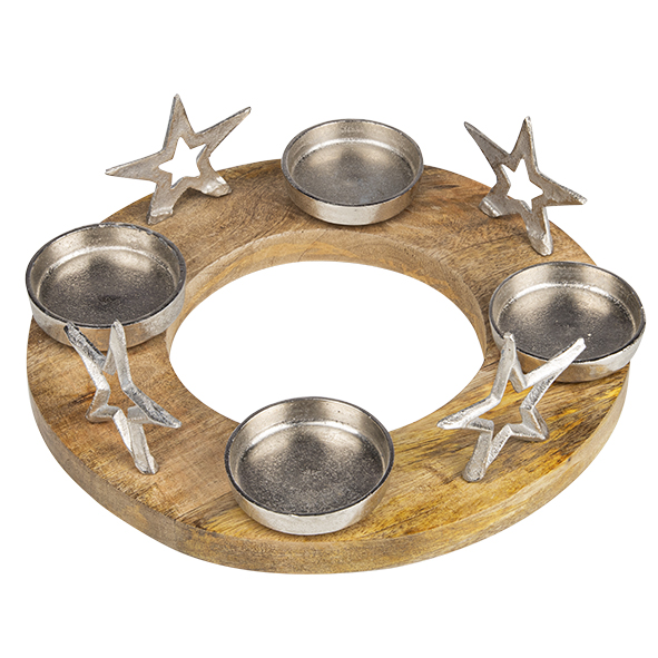 Deko Adventskranz ca. 31 x 31 x 10 cm