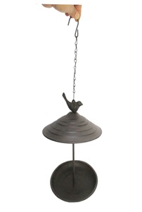 Vogelfutterstation aus Gusseisen