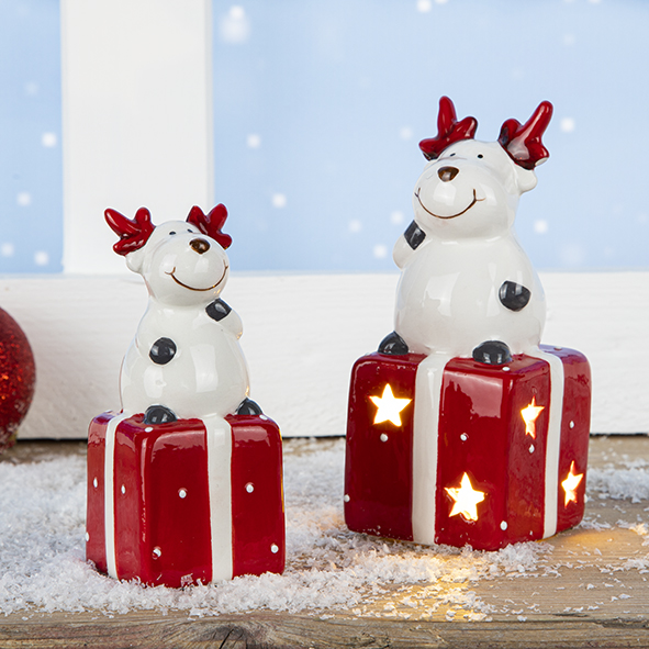 2er Set Dolomit Dekofigur