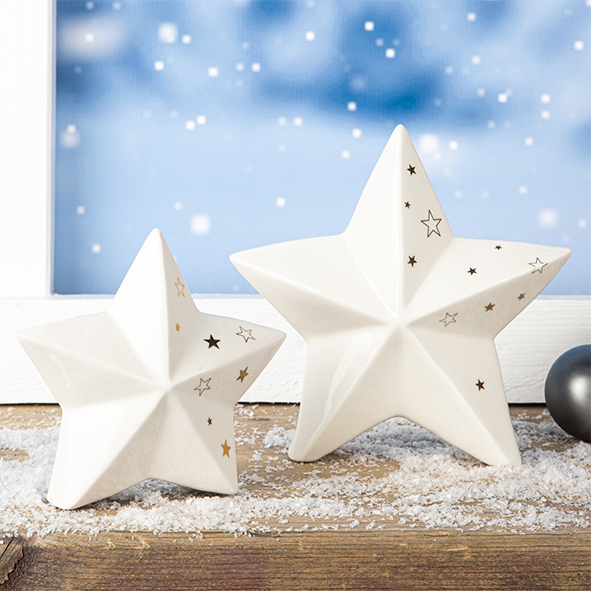 2er Set Weihnachtsstern