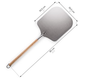 Pizzaschieber aus Edelstahl