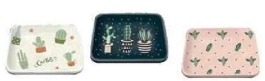 rechteckige Servierplatten mit Motiv