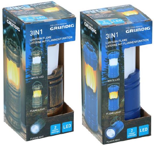 Flammen Laterne 3 in 1