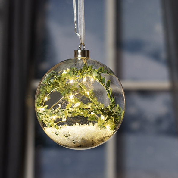 LED Glas Kugel ca. 15 cm