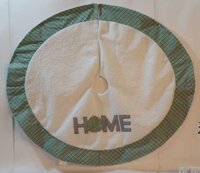 Dekorative Weihnachtsdecke, rund