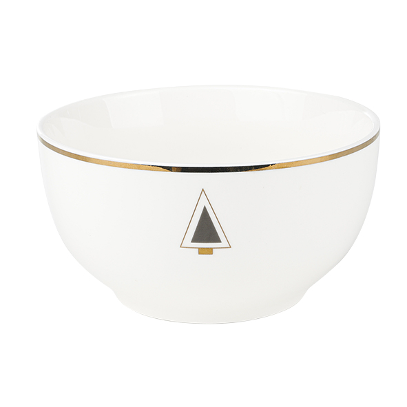 Schale Motiv mit Goldrand