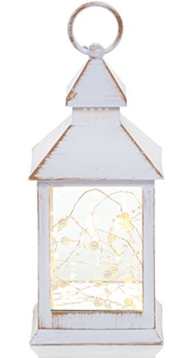 Plastiklaterne mit LED Lichterkette