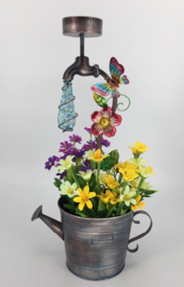 Solar Pflanztopf mit Wasserhahn