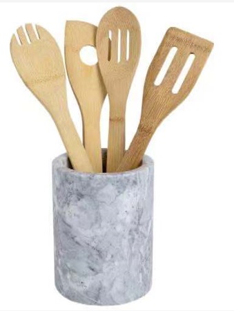 Küchenutensilständer aus Marmor
