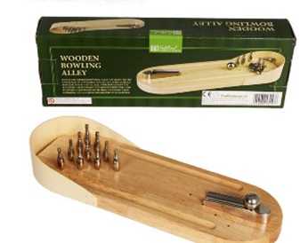 Mini-Bowling aus Holz