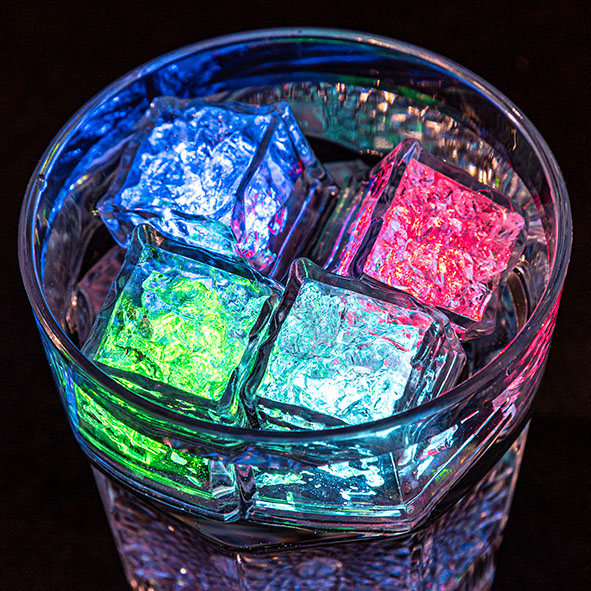 LED Eiswürfel im 4er Set