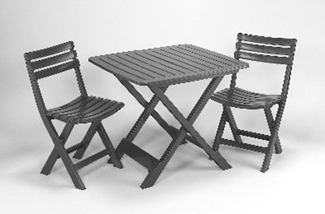 Camping Möbel Set, anthrazit