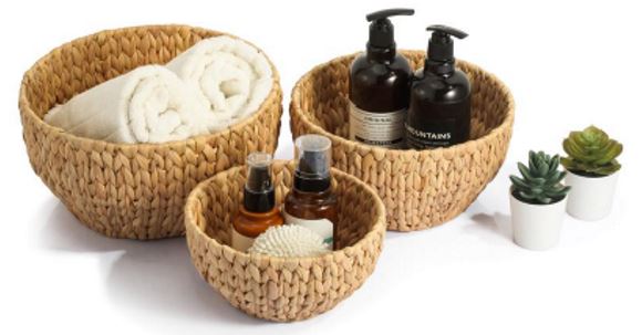 Dekokorb, Rund, 3er Set