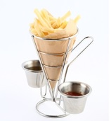 Pommeshalter aus Edelstahl