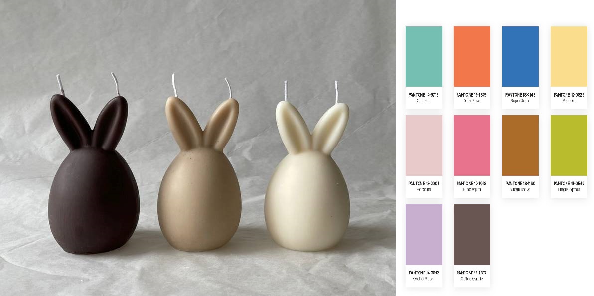 Osterkerzen im Hasendesign