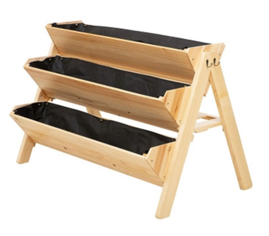 Stufen-Hochbeet aus Holz