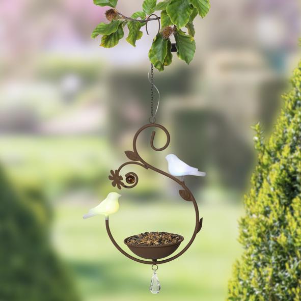 Solar LED Vogelfutterstation zum aufhängen