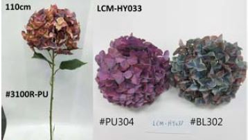 Kunstblume, Hortensie, jumbo, 110cm