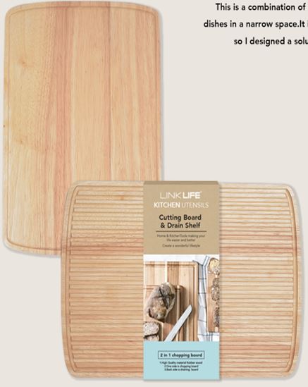 Schneid-, Abtropfbrett, 2in1