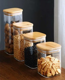 Vorratsglas, eckig, 850ml