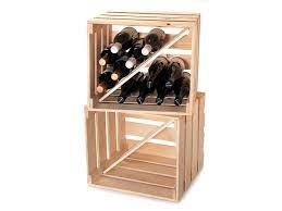 Weinkiste aus Holz mit Trennbrett
