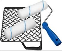 Farbroller mit Abstreifgitter