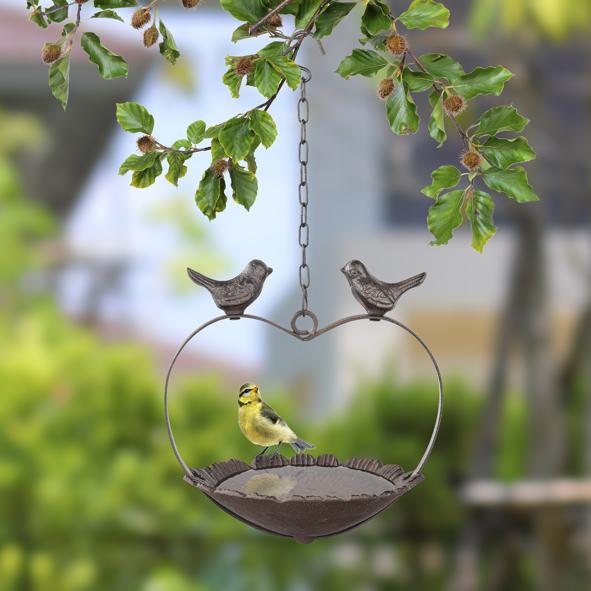 Vogelfutterstation aus Gusseisen