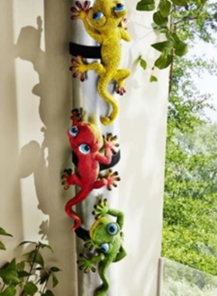 Fallrohr Deko-Eidechse