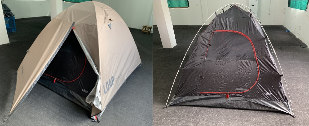 Iglu-Zelt aus Polyester "white & black"