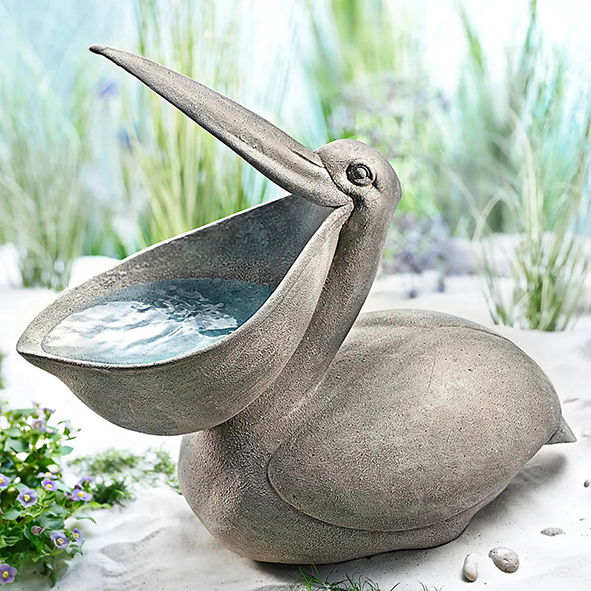 Vogeltränke in Granit-Optik "Pelikan"