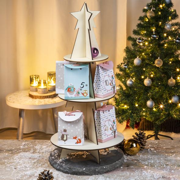 Holz-Bausatz Etagere Tanne